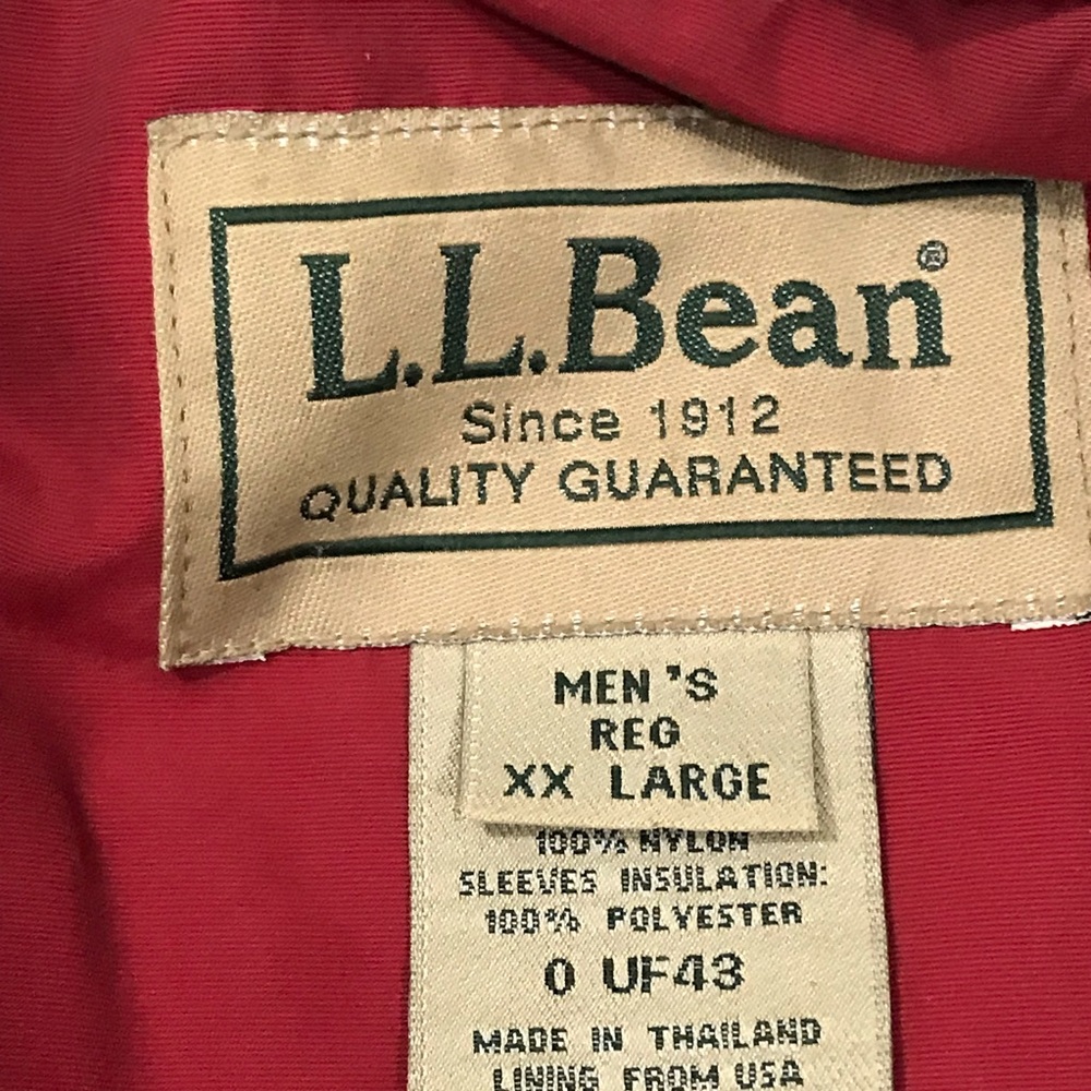 LL BEAN Warm Up Jacket Fleece Lined Windbreaker - Picture 6 of 7
